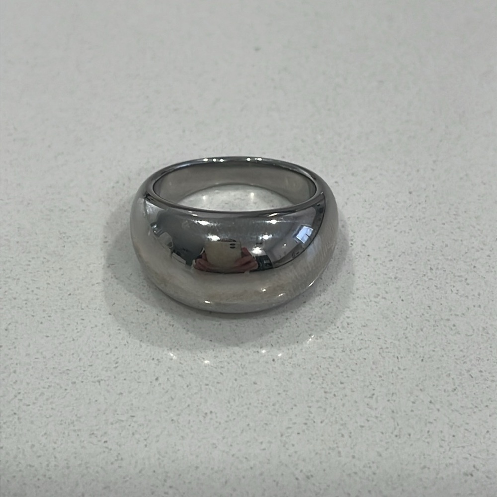 ADORNIA REAL WHITE GOLD PLATED RING - Picture 2 of 3